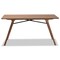 Baxton Studio Saxton Mid-Century Modern Transitional Walnut Brown Finished Wood Dining Table 186-11866-Zoro - alternate 6